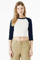 BELLA+CANVAS® Women's Micro Rib 3/4 Raglan Baby Tee BC1200