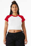 BELLA+CANVAS® Women's Micro Rib Raglan Baby Tee BC1201