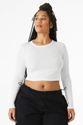 BELLA+CANVAS® Women's Micro Rib Long Sleeve Baby Tee BC1501