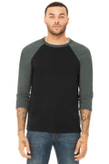 BELLA+CANVAS ® Unisex 3/4-Sleeve Baseball Tee. BC3200