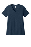 BELLA+CANVAS® Women's Relaxed Heather CVC V-Neck Tee BC6405CVC