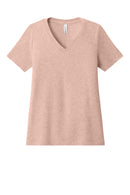 BELLA+CANVAS® Women's Relaxed Heather CVC V-Neck Tee BC6405CVC