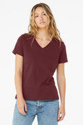 BELLA+CANVAS ® Women's Relaxed Jersey Short Sleeve V-Neck Tee. BC6405