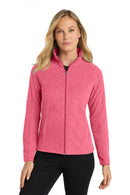 Port Authority® Women's Heather Microfleece Full-Zip Jacket. L235