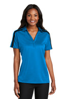 Port Authority® Women's Silk Touch™ Performance Colorblock Stripe Polo. L547