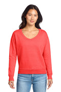 Port & Co™ Women's Beach Wash® Garment-Dyed V-Neck Sweatshirt LPC098V