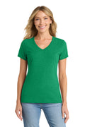 Port & Co™ Women's Fan Favorite™ Blend V-Neck Tee. LPC455V