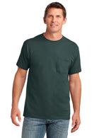 Port & Co™ Core Cotton Pocket Tee. PC54P
