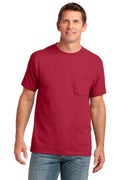 Port & Co™ Core Cotton Pocket Tee. PC54P