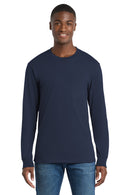 Port & Co™ Long Sleeve Essential Pocket Tee.  PC61LSP