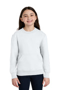 Port & Co™ Youth Core Fleece Crewneck Pocket Sweatshirt PC78YPKT