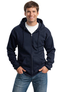 Port & Co™ Tall Essential Fleece Full-Zip Hooded Sweatshirt. PC90ZHT