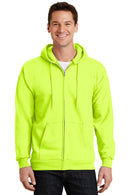 Port & Co™ Essential Fleece Full-Zip Hooded Sweatshirt.  PC90ZH