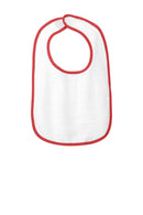 Rabbit Skins™ Infant Contrast Trim Terry Bib. RS1003