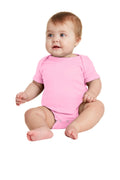Rabbit Skins™ Infant Short Sleeve Baby Rib Bodysuit. RS4400