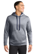 Sport-Tek ® PosiCharge ® Sport-Wick ® Heather Fleece Hooded Pullover. ST264