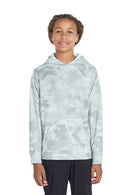 Sport-Tek® Youth Sport-Wick® CamoHex Fleece Hooded Pullover.  YST240
