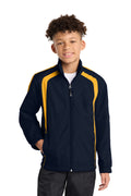 Sport-Tek® Youth Colorblock Raglan Jacket. YST60