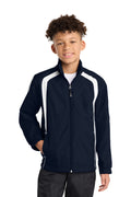 Sport-Tek® Youth Colorblock Raglan Jacket. YST60