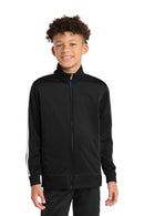 Sport-Tek ® Youth Tricot Sleeve Stripe Track Jacket. YST94