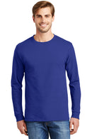 Hanes® - Authentic 100% Cotton Long Sleeve T-Shirt.  5586