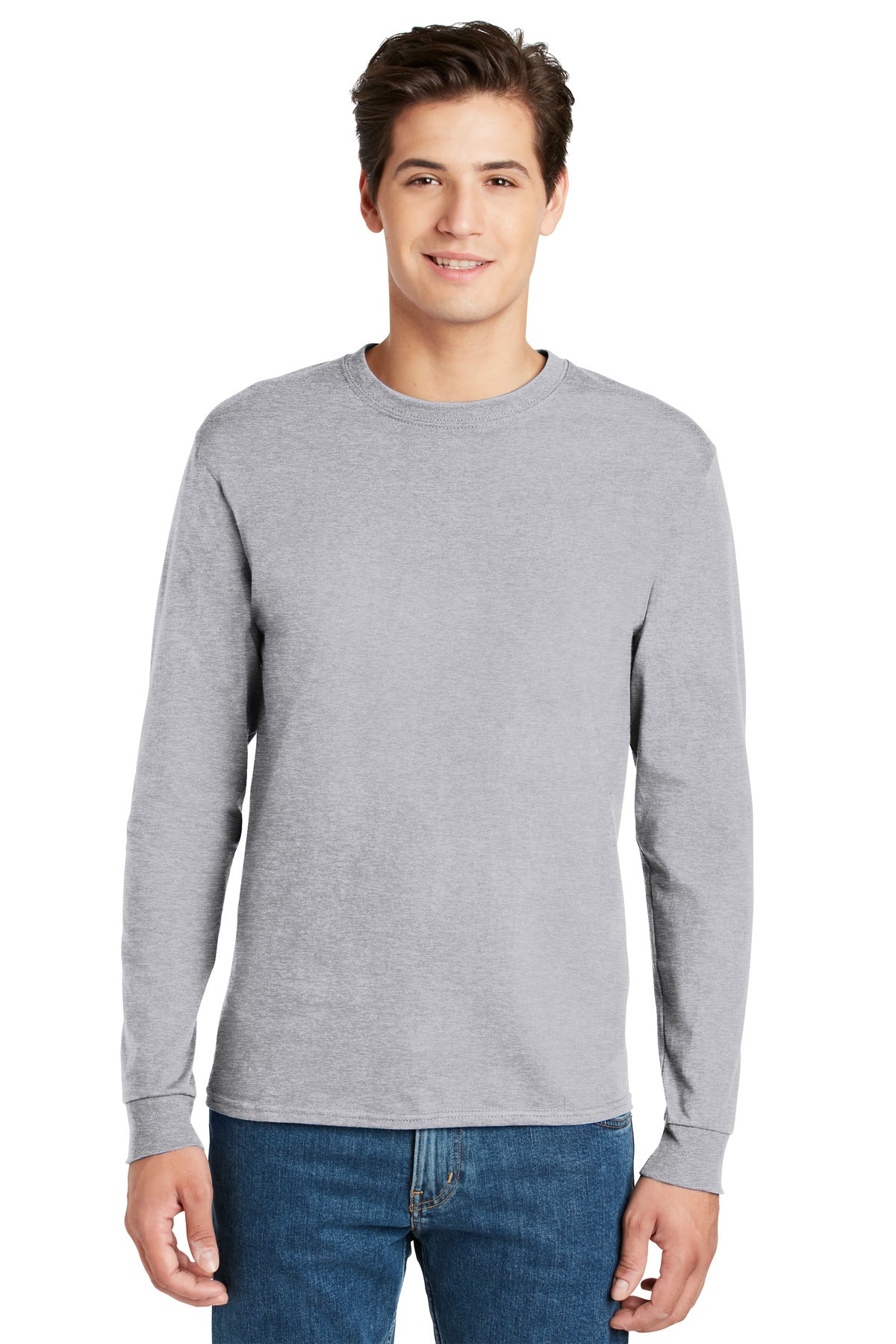 Hanes® - Authentic 100% Cotton Long Sleeve T-Shirt. 5586