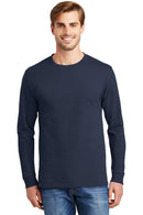 Hanes® - Authentic 100% Cotton Long Sleeve T-Shirt.  5586