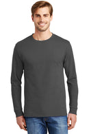 Hanes® - Authentic 100% Cotton Long Sleeve T-Shirt.  5586
