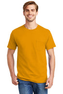 Hanes® - Authentic 100%  Cotton T-Shirt with Pocket.  5590