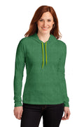 Gildan® Ladies 100% Combed Ring Spun Cotton Long Sleeve Hooded T-Shirt. 887L