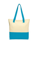 Port Authority® Colorblock Cotton Tote. BG414