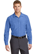 Red Kap® Long Sleeve Striped Industrial Work Shirt.  CS10