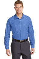 Red Kap® Long Sleeve Striped Industrial Work Shirt.  CS10