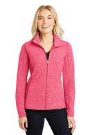Port Authority® Women's Heather Microfleece Full-Zip Jacket. L235