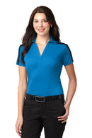 Port Authority® Women's Silk Touch™ Performance Colorblock Stripe Polo. L547