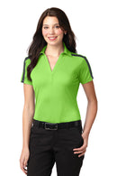 Port Authority® Women's Silk Touch™ Performance Colorblock Stripe Polo. L547