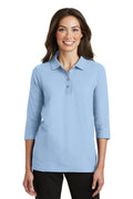 Port Authority® Women's Silk Touch™ 3/4-Sleeve Polo. L562