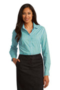 Port Authority® Ladies Long Sleeve Gingham Easy Care Shirt. L654
