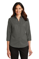 Port Authority® Women's 3/4-Sleeve SuperPro™ Twill Shirt. L665