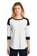 New Era ® Women's Heritage Blend 3/4-Sleeve Baseball Raglan Tee. LNEA104