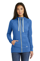 New Era® Women's Sueded Cotton Blend Full-Zip Hoodie. LNEA122