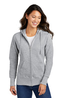 Port & Co™ Women's Core Fleece Full-Zip Hooded Sweatshirt. LPC78ZH