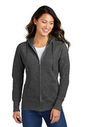Port & Co™ Women's Core Fleece Full-Zip Hooded Sweatshirt. LPC78ZH