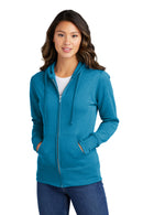 Port & Co™ Women's Core Fleece Full-Zip Hooded Sweatshirt. LPC78ZH