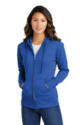 Port & Co™ Women's Core Fleece Full-Zip Hooded Sweatshirt. LPC78ZH