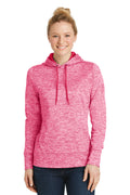 Sport-Tek® Women's PosiCharge® Electric Heather Fleece Hooded Pullover. LST225