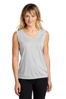 Sport-Tek® Women's Sleeveless PosiCharge® Competitor™ V-Neck Tee. LST352