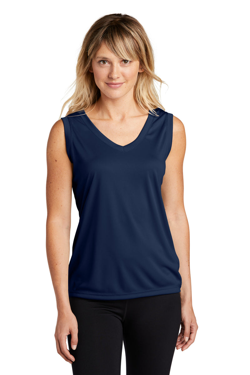 Sport-Tek® Ladies Sleeveless PosiCharge® Competitor™ V-Neck Tee. LST352