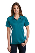Sport-Tek® Women's PosiCharge® Micro-Mesh Colorblock Polo. LST685